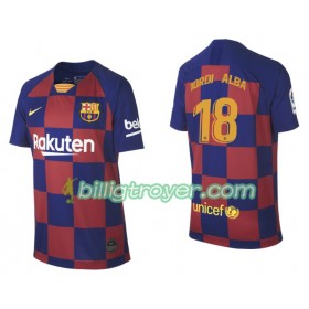 Billige Fotballdrakter FC Barcelona Jordi Alba 18 Hjemmedraktsett 2019/20 Kortermet